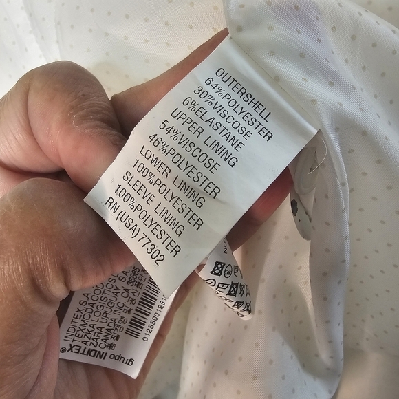 Zara Women's White Blazer One Button Closure  Size Small - Picture 8 of 9